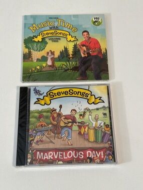 RARE - NEW - PBS - Y2K - MUSIC TIME WITH STEVE SONGS